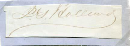 Holland, Josiah Gilbert autograph