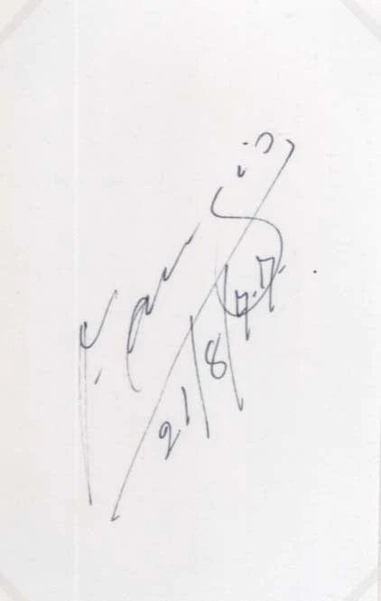 Juan Manuel Fangio Autograph Autogramm | ID 7772232548501