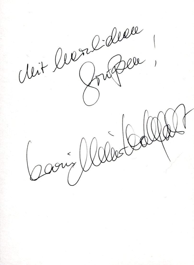 Müller-Wohlfahrt, Karin autograph