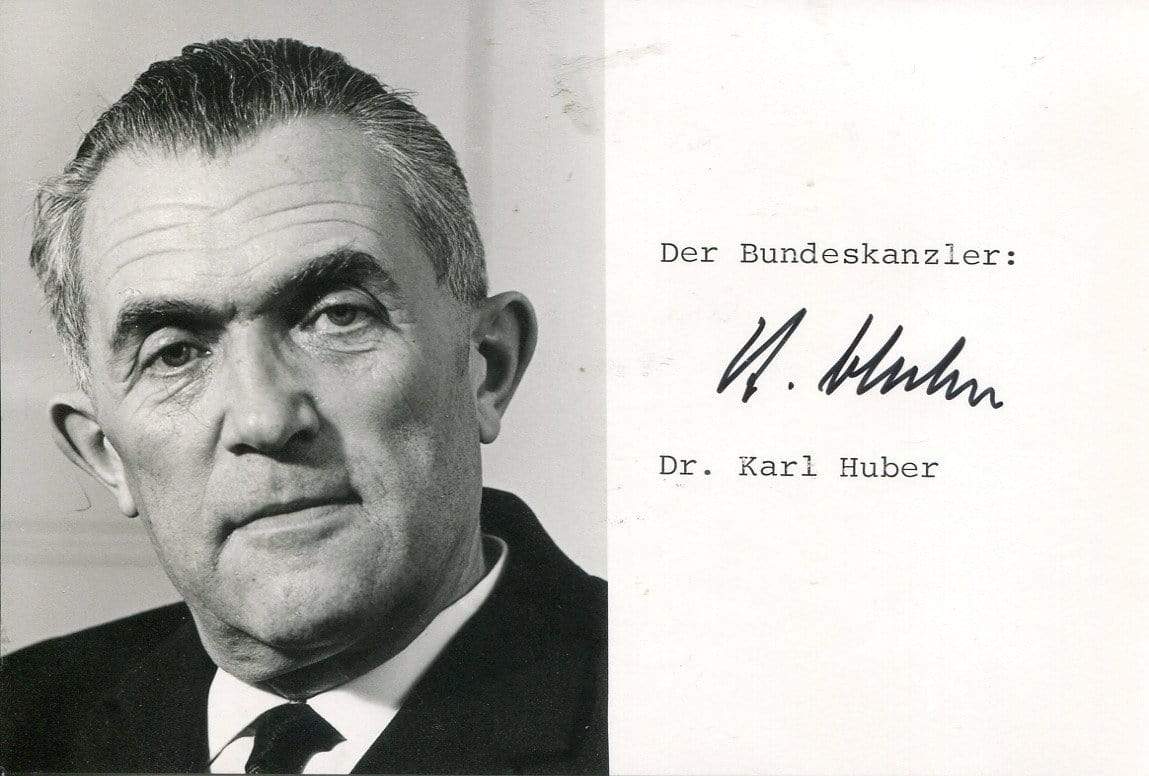 Karl Huber Autograph Autogramm | ID 6960342270101