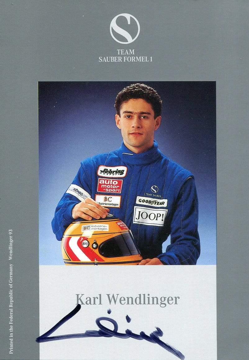 Wendlinger, Karl autograph