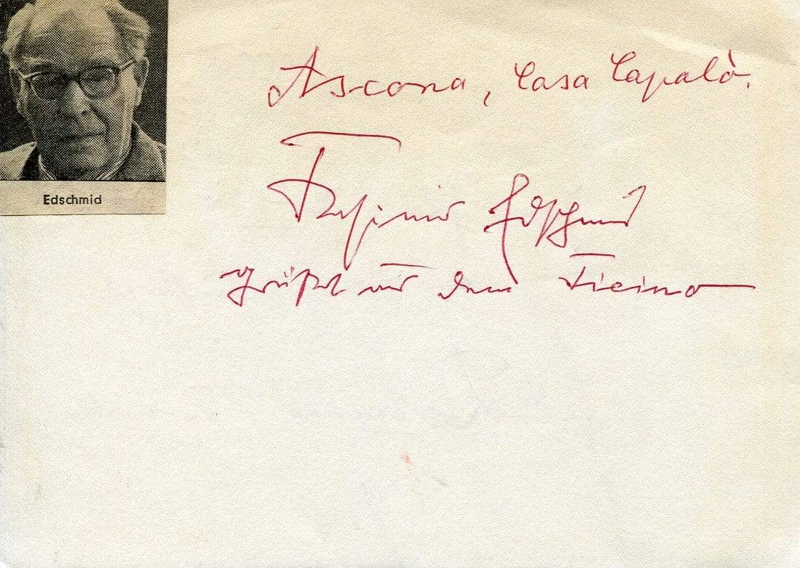 Edschmid, Kasimir autograph