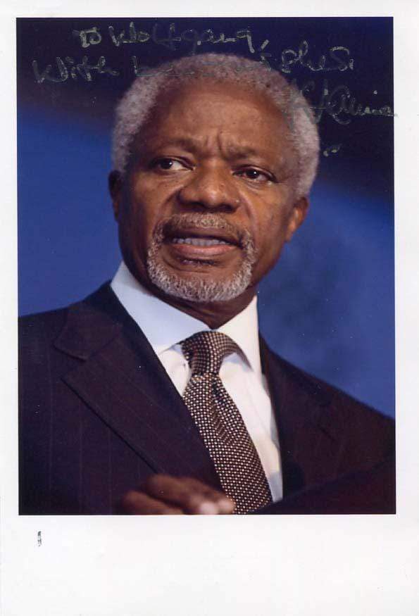 Kofi Annan Autograph Autogramm | ID 6719593545877