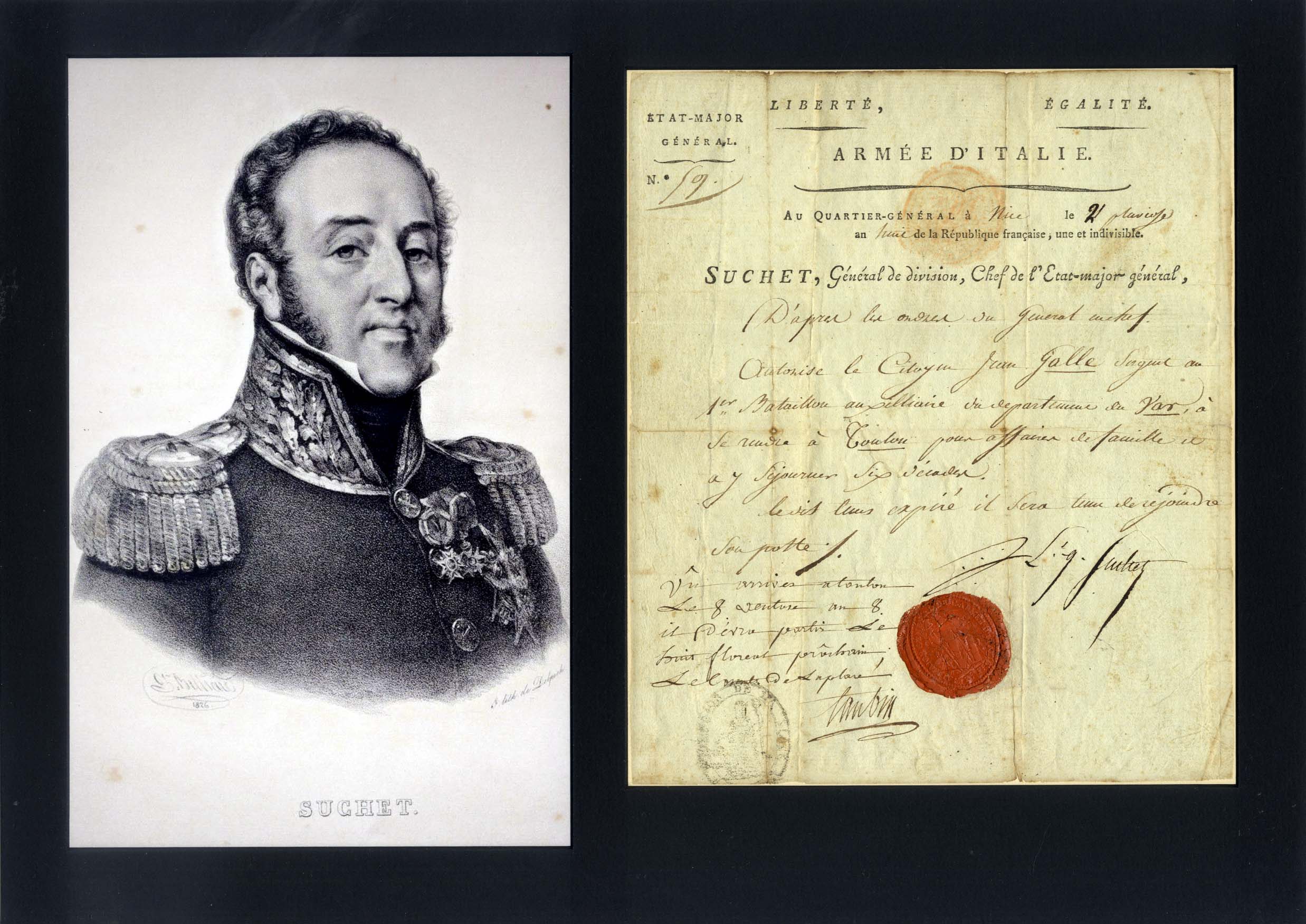 Louis-Gabriel Suchet Autograph
