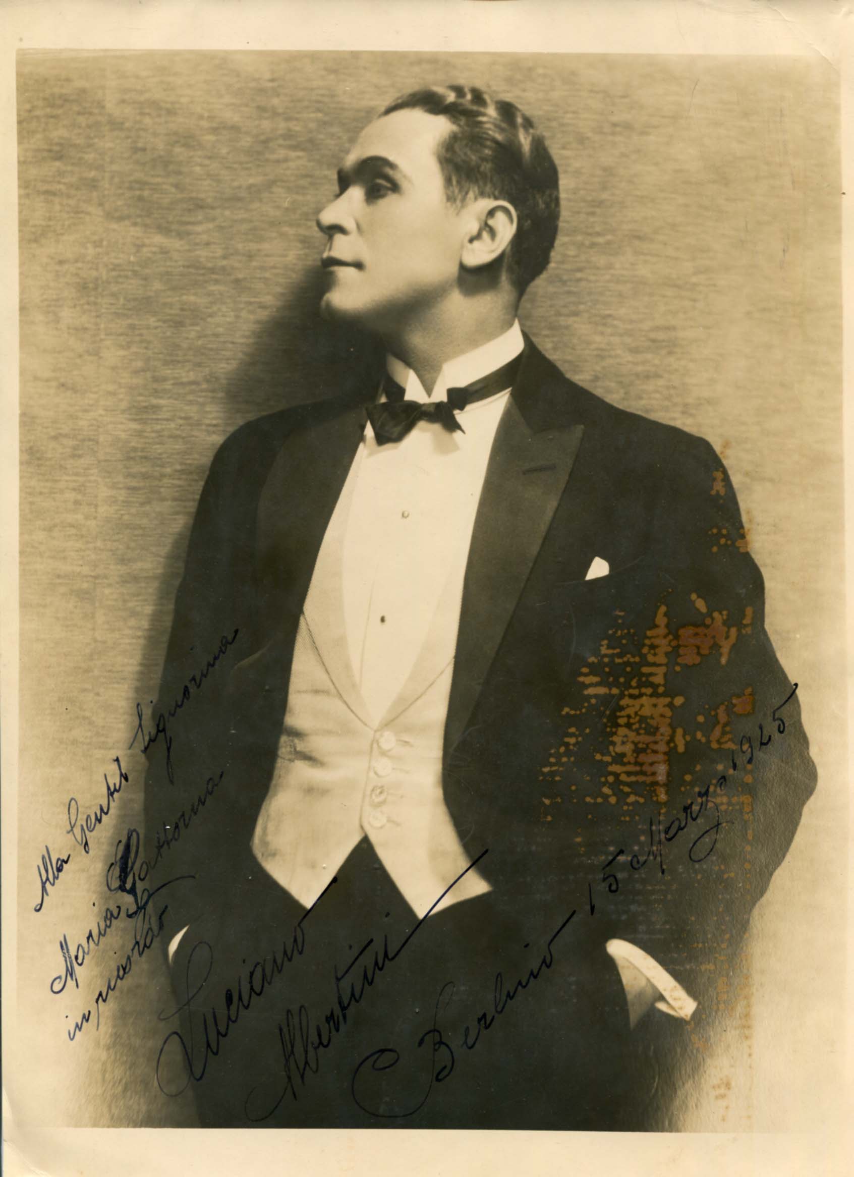 Albertini, Luciano autograph