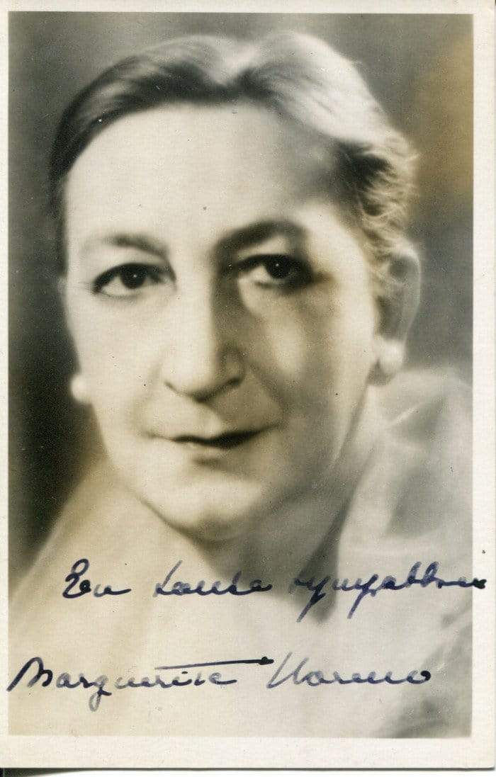 Moreno, Marguerite autograph