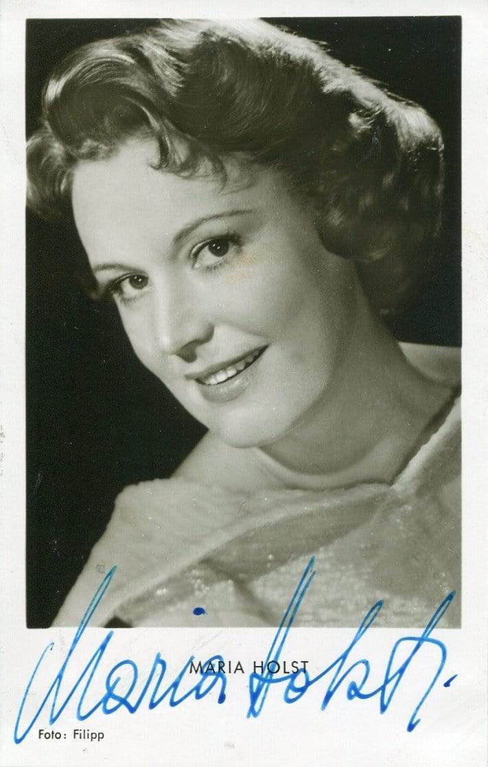 Holst, Maria autograph