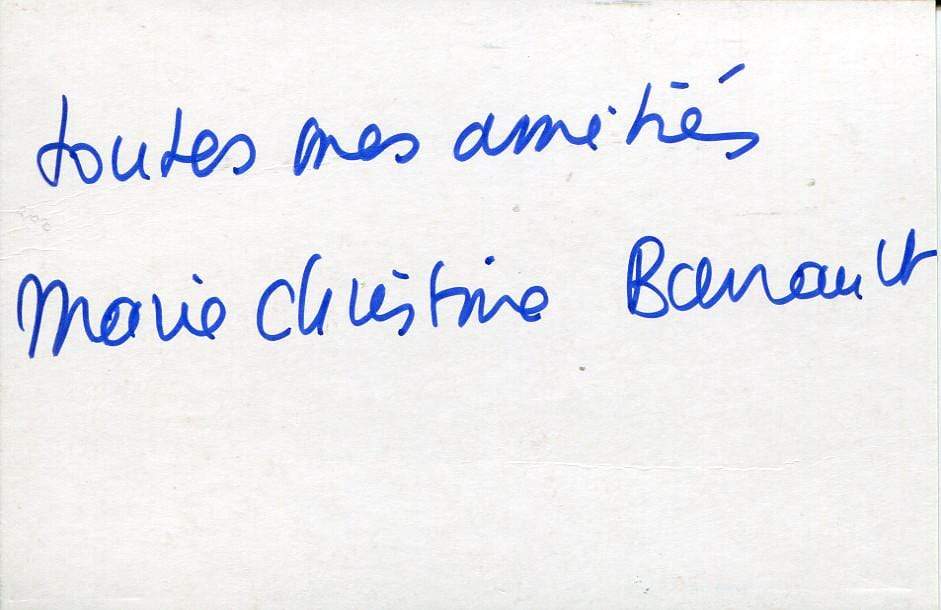 Marie-Christine Barrault Autograph Autogramm | ID 6735296954517