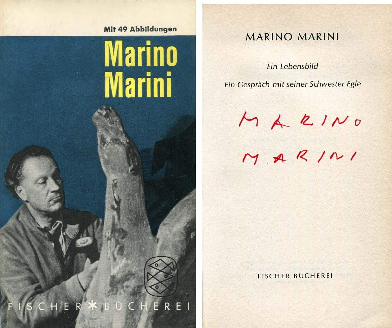 Marino Marini Autograph Autogramm | ID 6908178661525