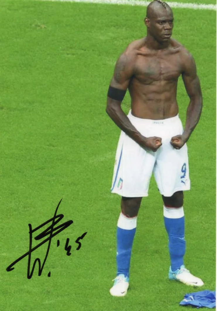 Mario Balotelli Barwuah Autograph Autogramm | ID 7772145680533