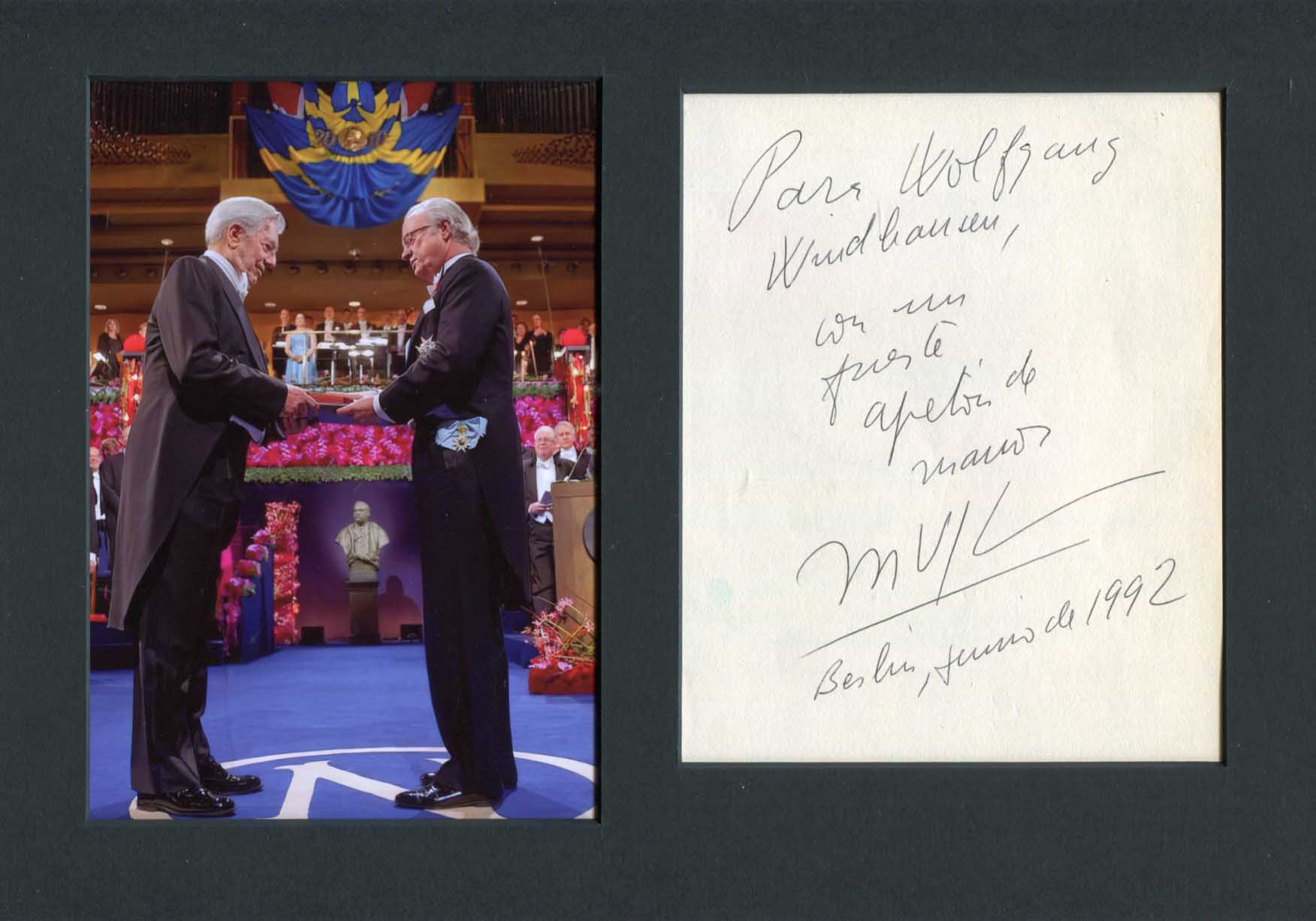 Mario Vargas Llosa Autograph Autogramm | ID 7825247043733