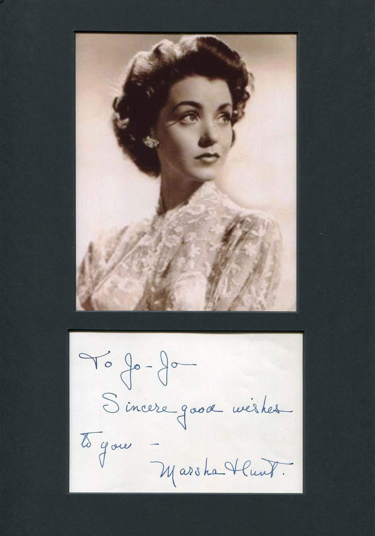 Marsha Hunt Autograph Autogramm | ID 6867110068373