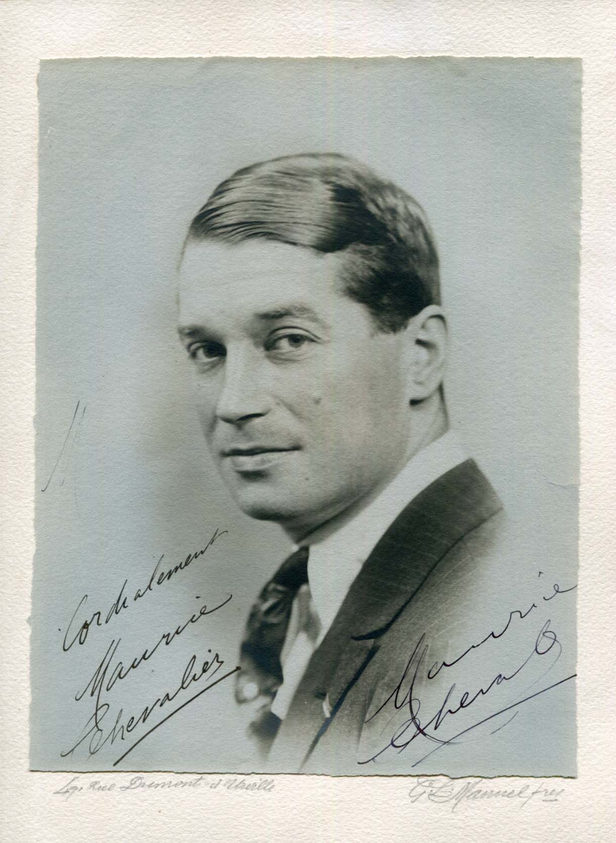 Maurice Chevalier Autogramm