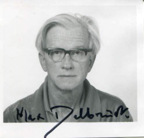 Delbrück, Max autograph