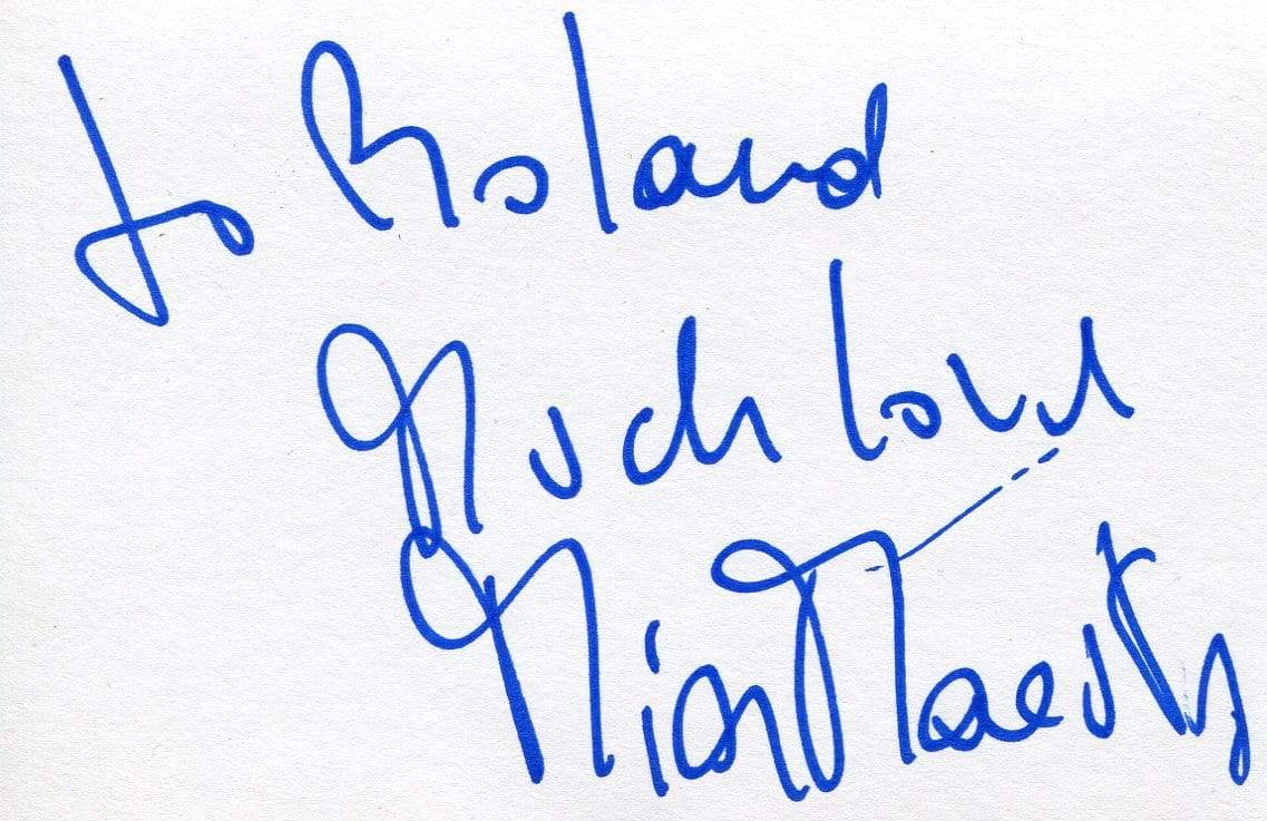 Maestro, Mia autograph