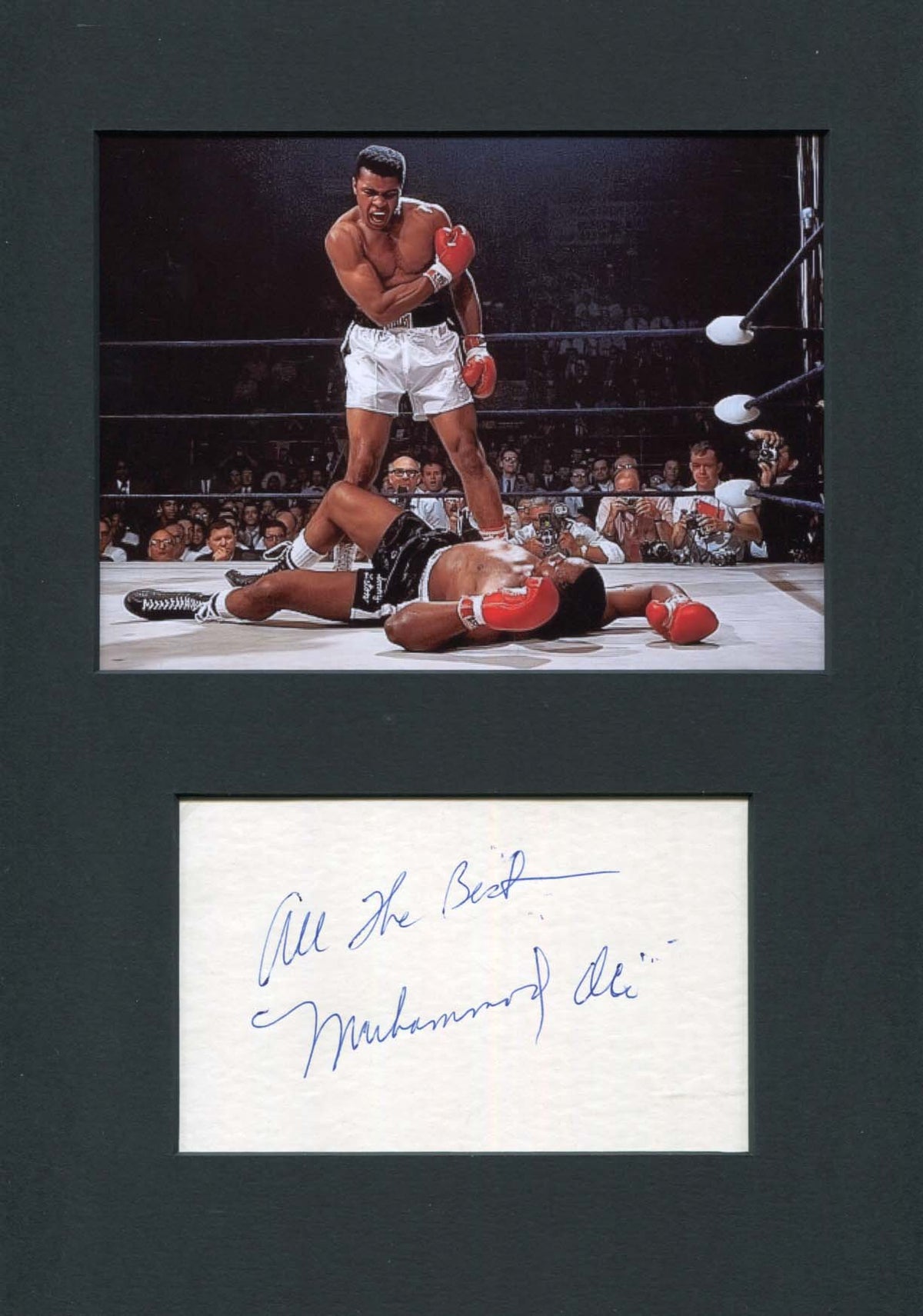 Muhammad Ali Autograph Signed Cards Album Pages