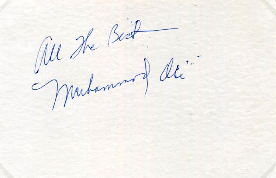 Muhammad Ali Autograph