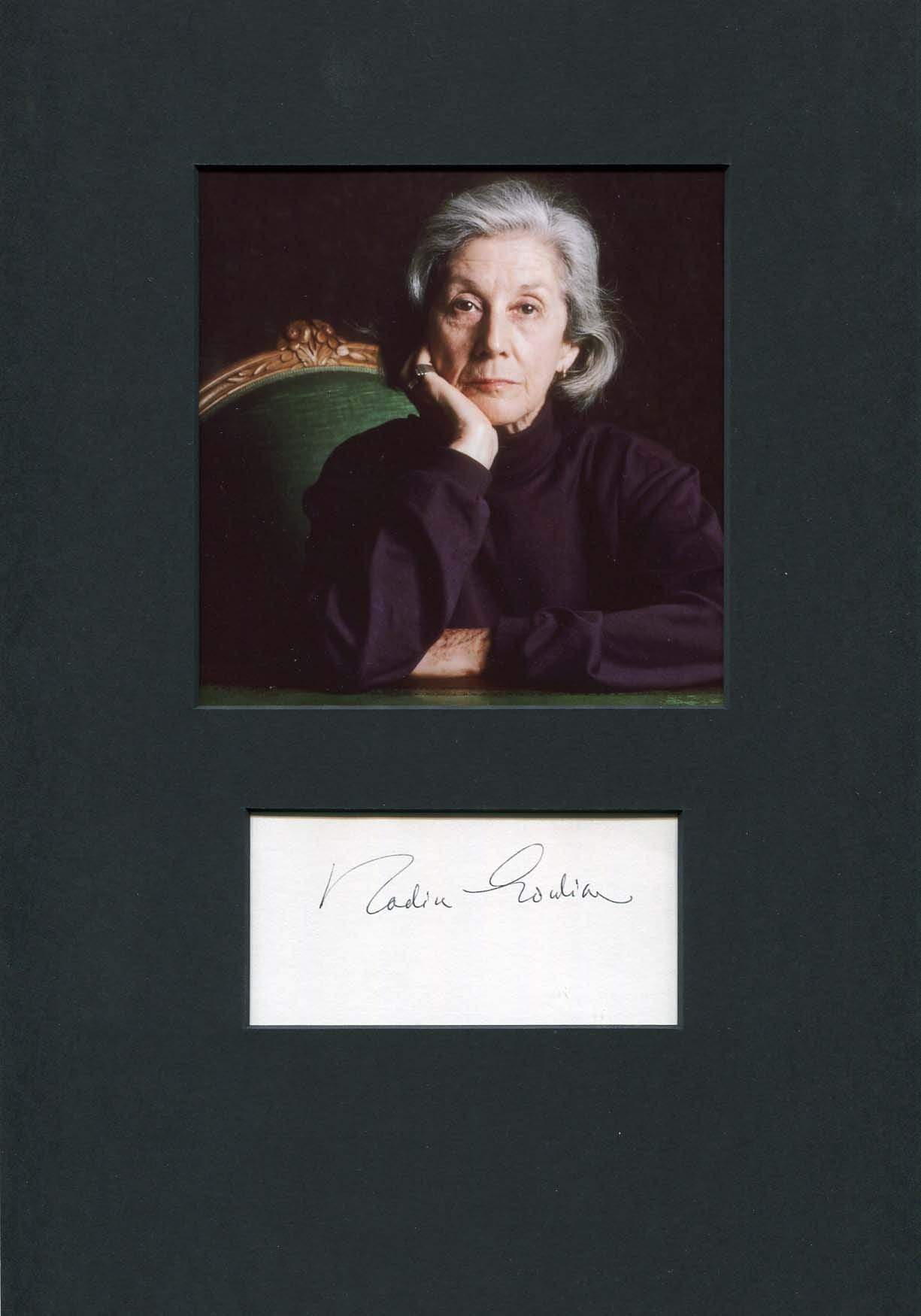 Gordimer, Nadine autograph