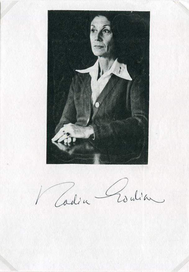 Gordimer, Nadine autograph