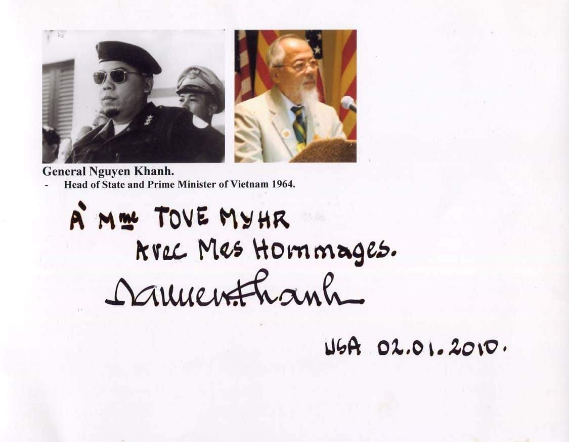 Nguyen Khanh Autograph Autogramm | ID 6999838720149