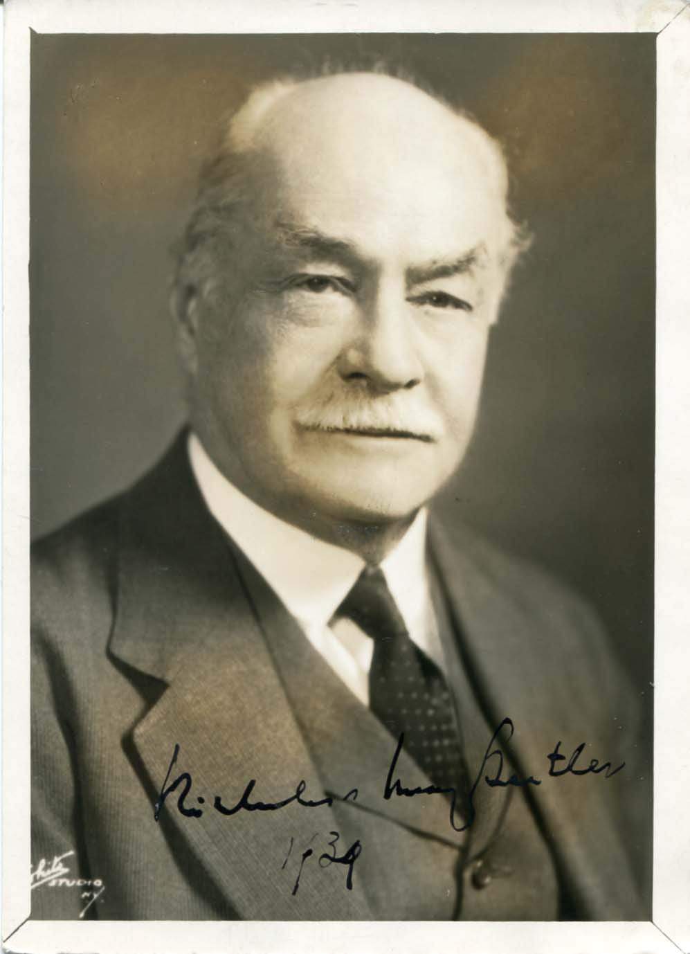 Butler, Nicholas Murray autograph