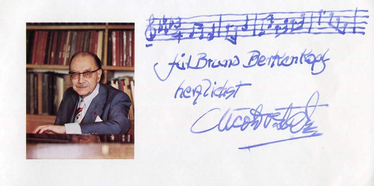 Nico Dostal Autograph Autogramm | ID 6821303091349