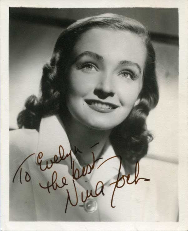 Nina Foch Autograph | signed vintage photographs