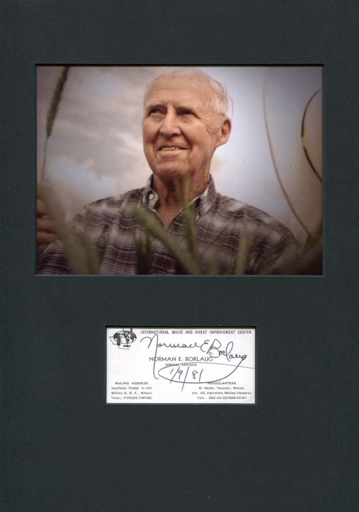 Norman Borlaug Autograph