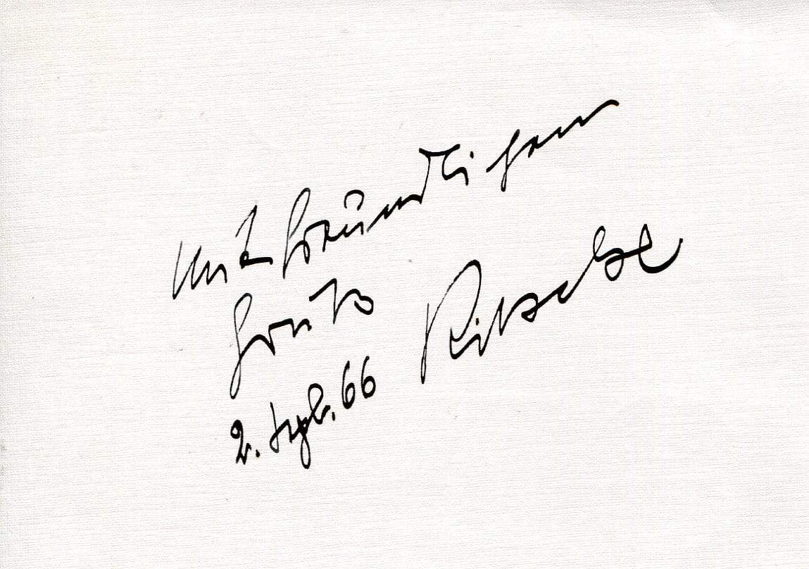 Otto Ritschl Autograph Autogramm | ID 6912534544533