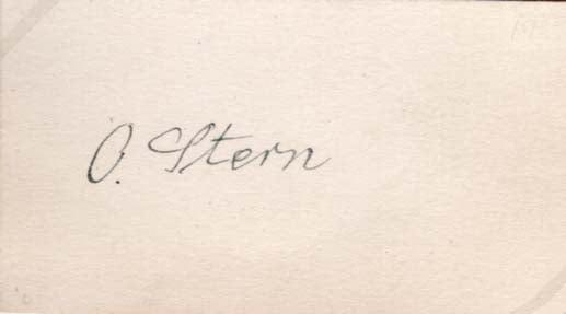 Otto Stern Autograph Autogramm | ID 7830355017877