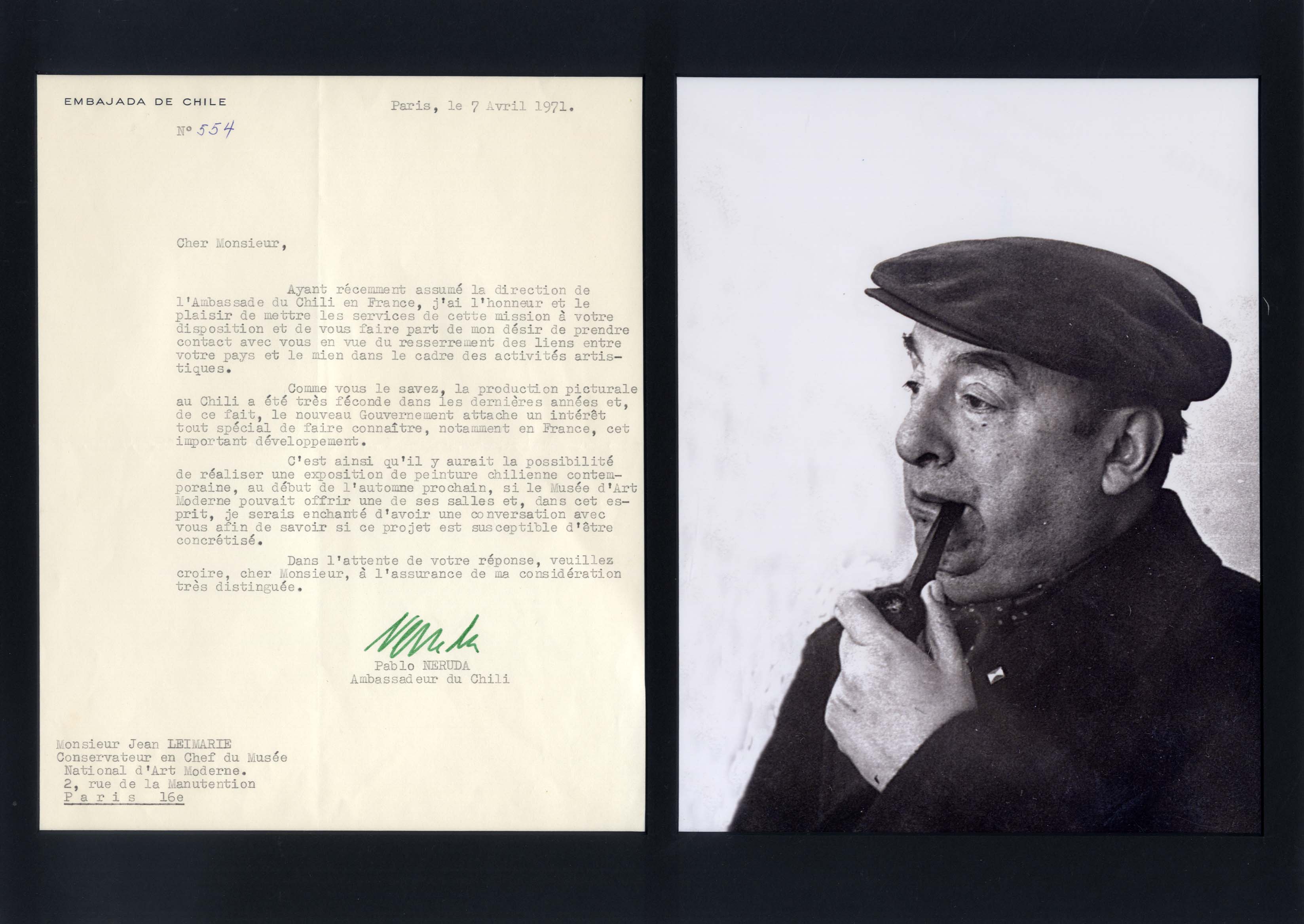Pablo Neruda Autograph Autogramm | ID 6991212413077
