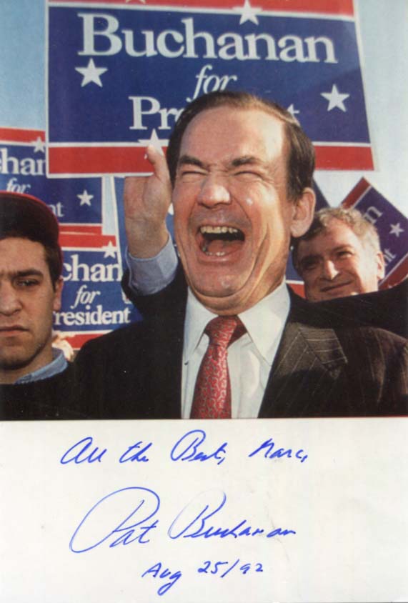 Pat Buchanan Autogramm