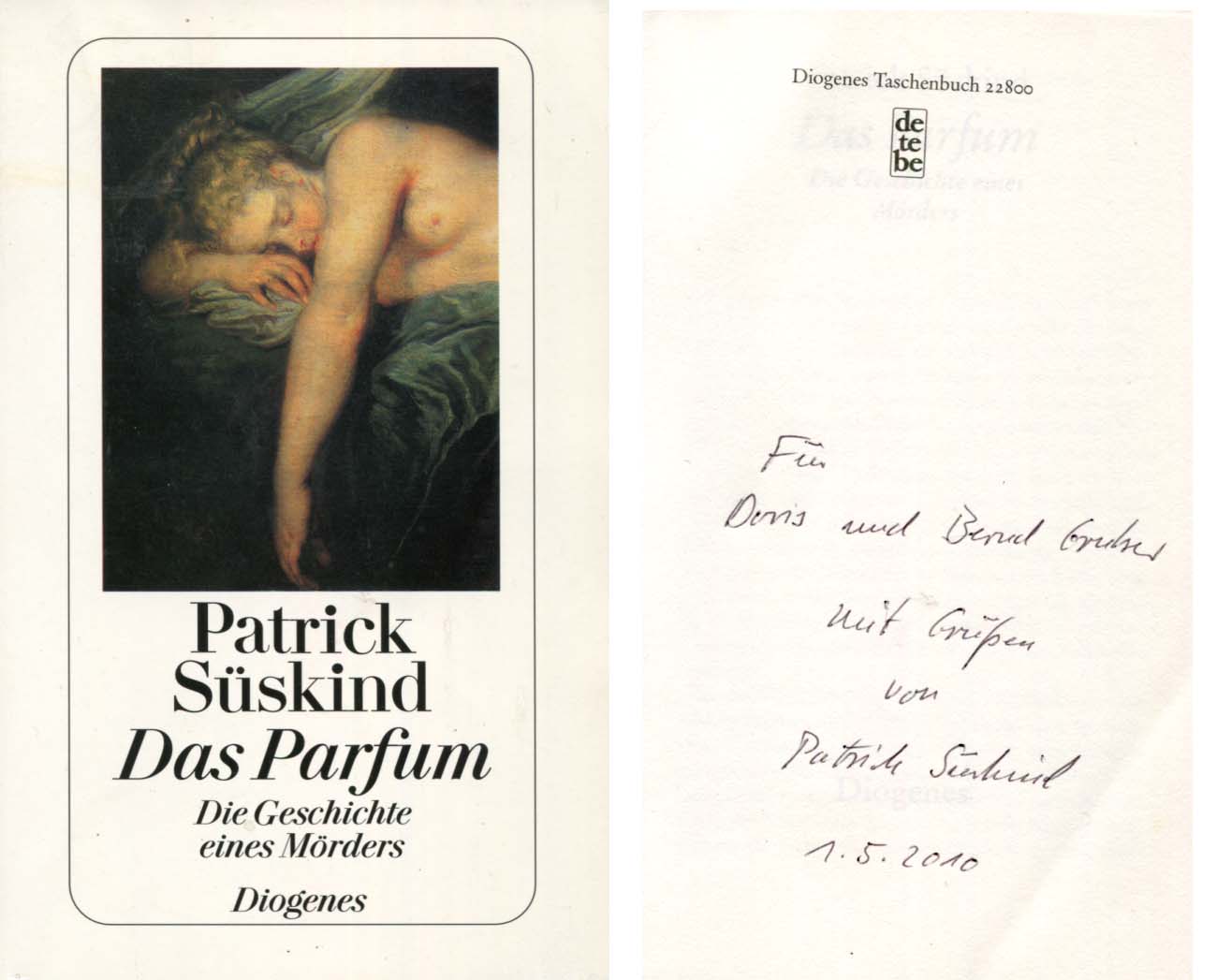 Patrick Süskind Autograph