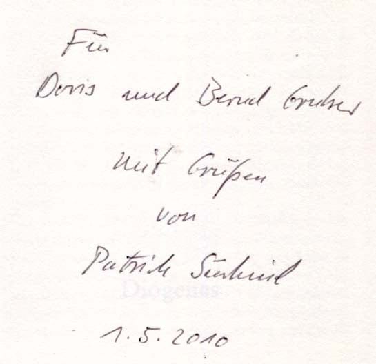 Patrick Süskind Autograph