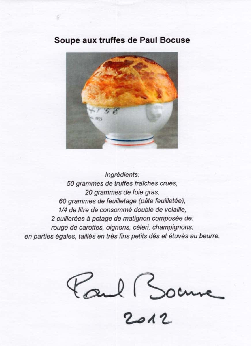 Paul Bocuse Autograph Autogramm | ID 7763872088213