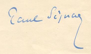 Paul Signac Autograph