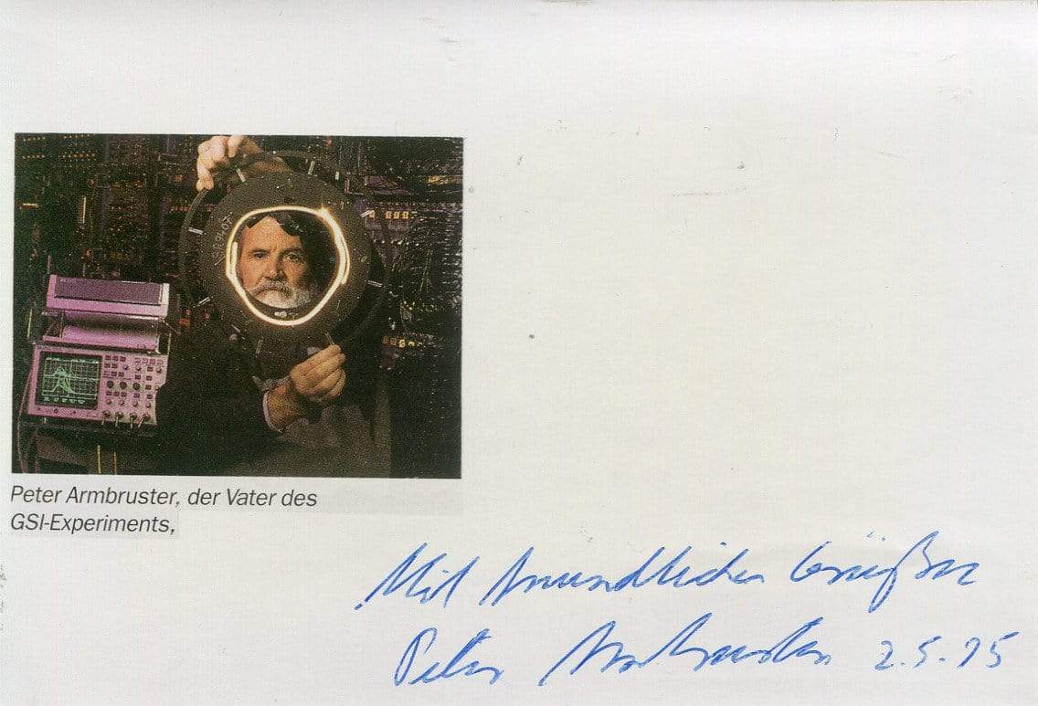 Armbruster, Peter autograph