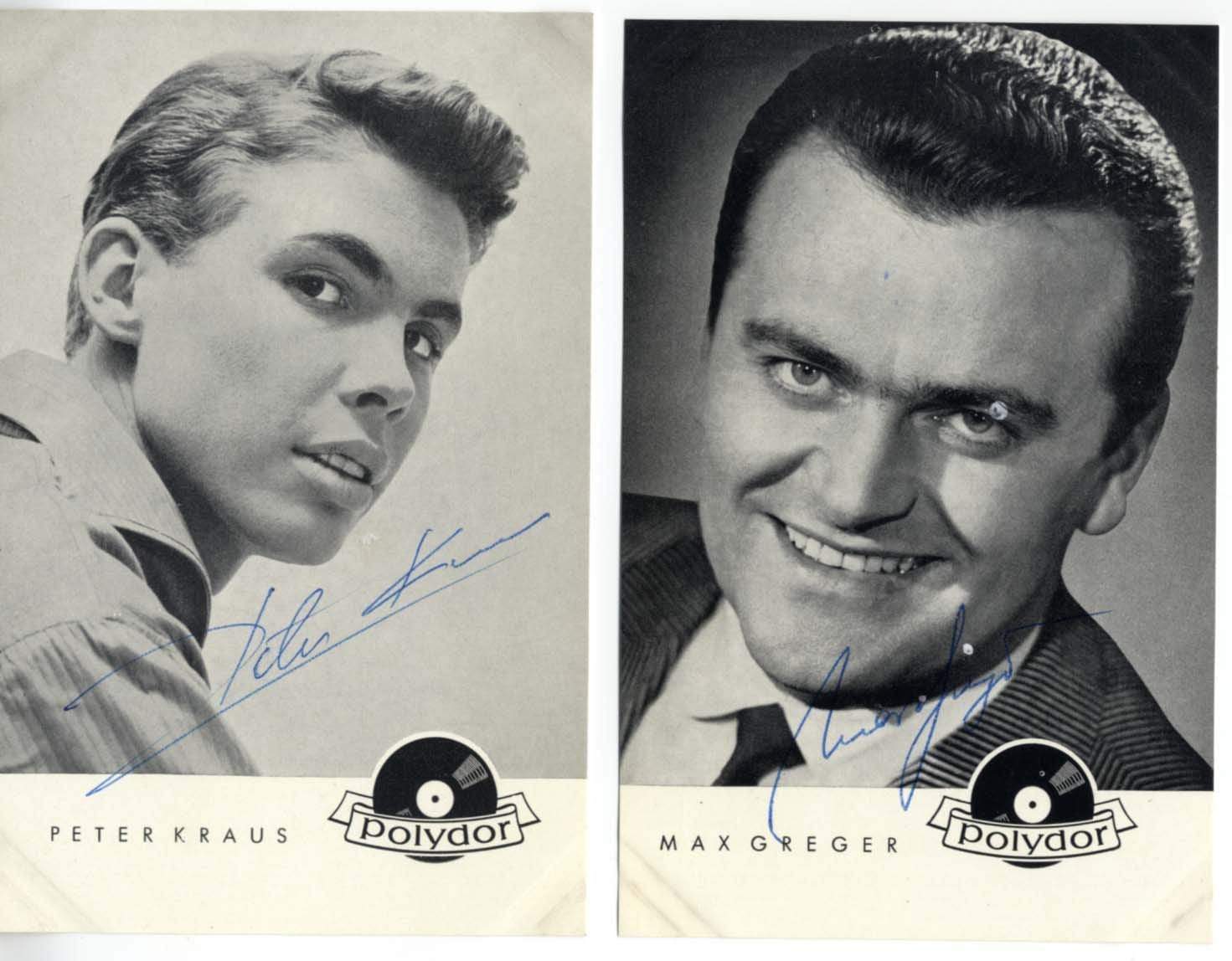 Kraus, Peter & Greger, Max autograph