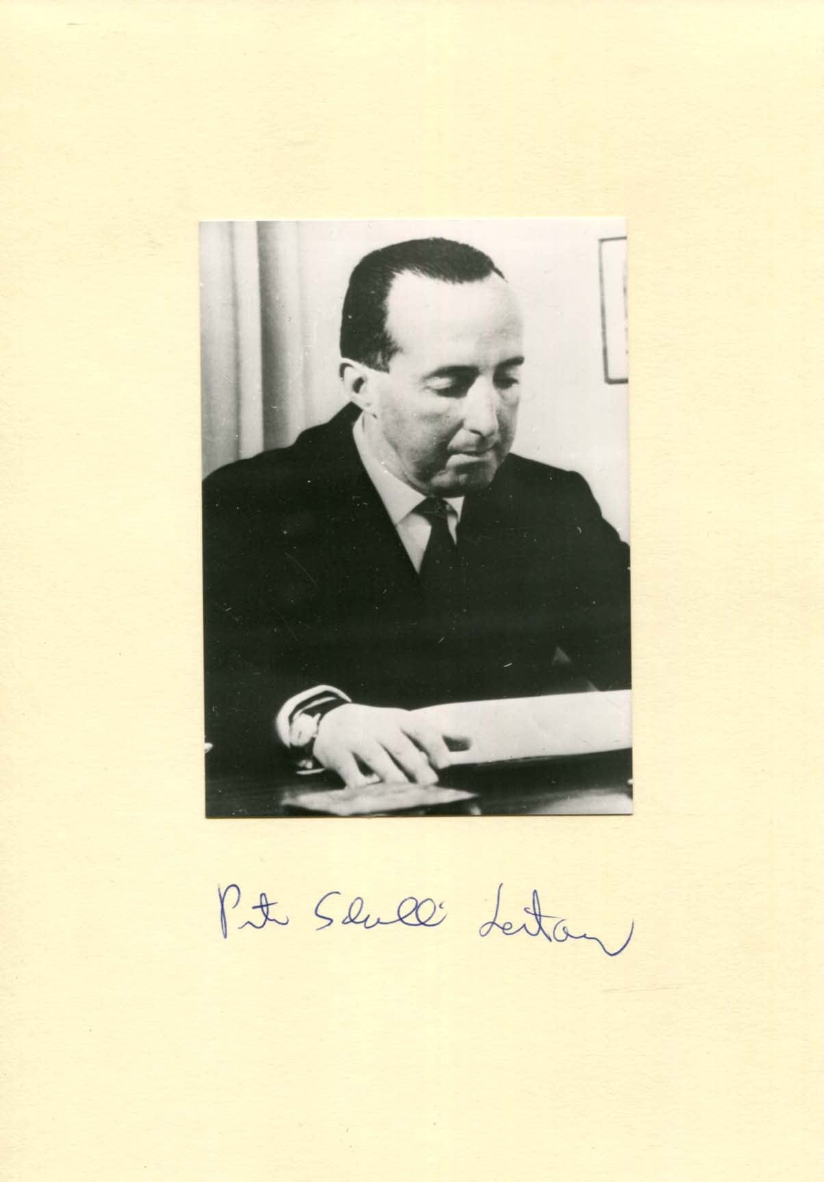 Peter-Scholl-Latour Autogramm