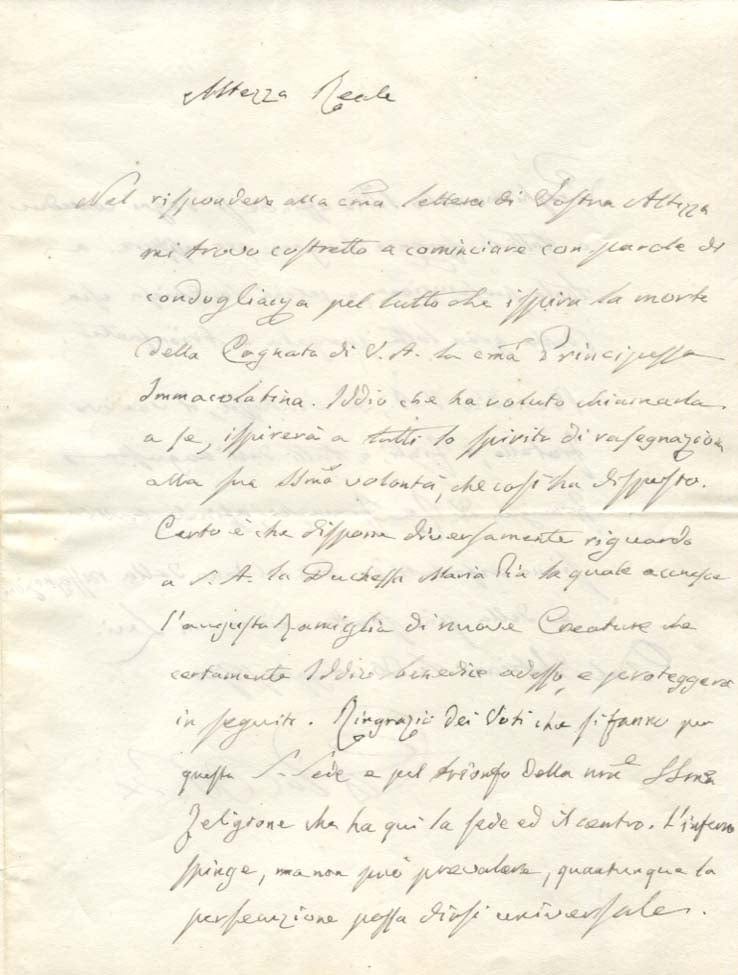 Pope Pius IX Autograph | signed letter mounted