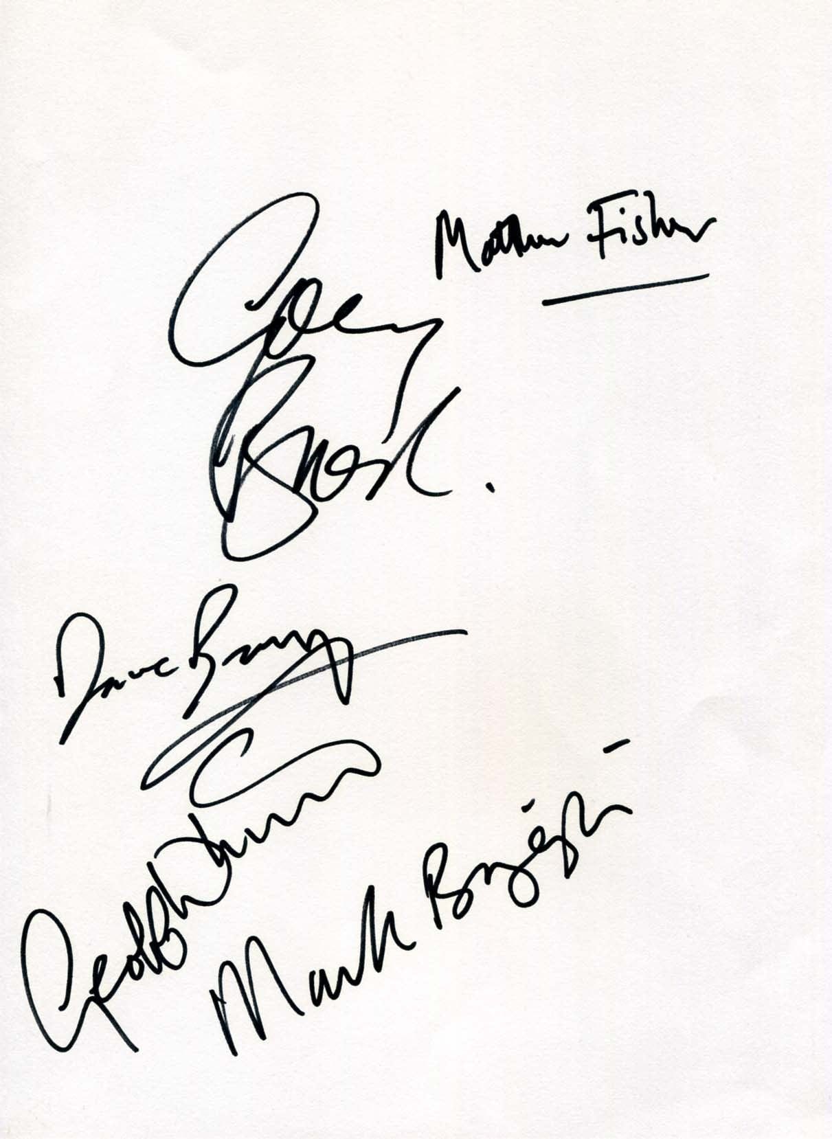  Procol Harum Autograph Autogramm | ID 7865007800469