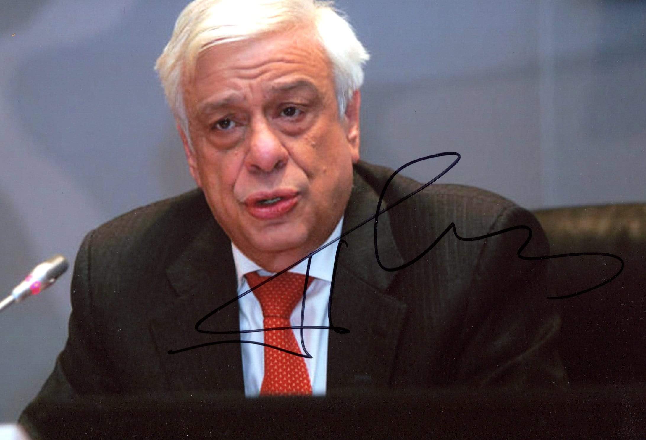 Pavlopoulos, Prokopis autograph