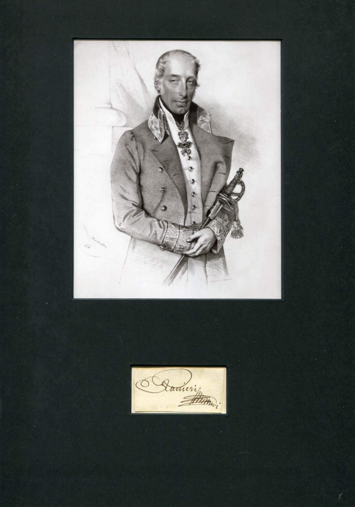 Archduke Rainer Joseph of Austria autograph