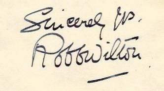 Wilton, Robb autograph
