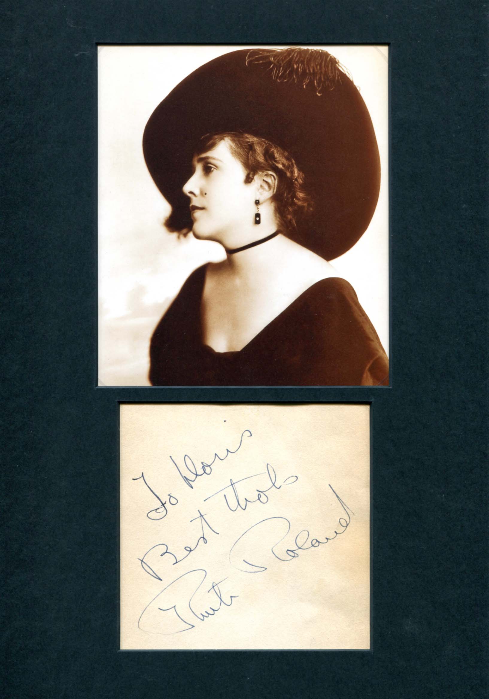 Roland, Ruth autograph