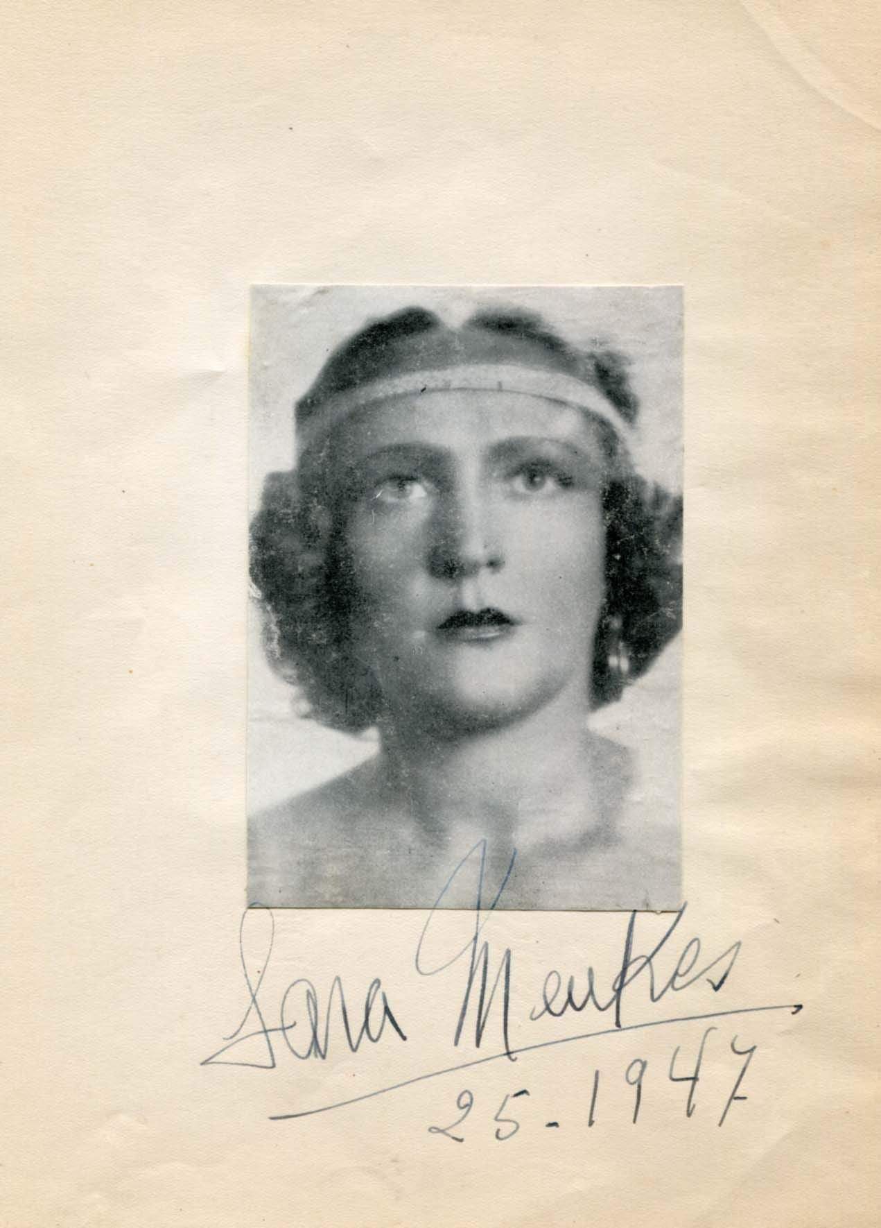 Menkes, Sara autograph