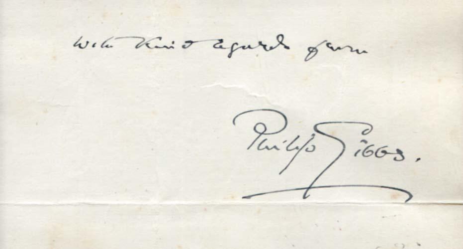 Gibbs, Sir Philip autograph