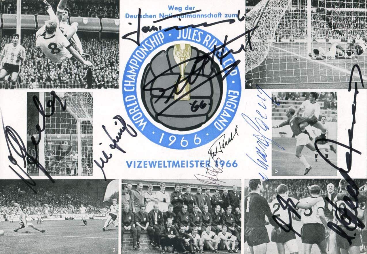Soccer World Championship 1966 autograph