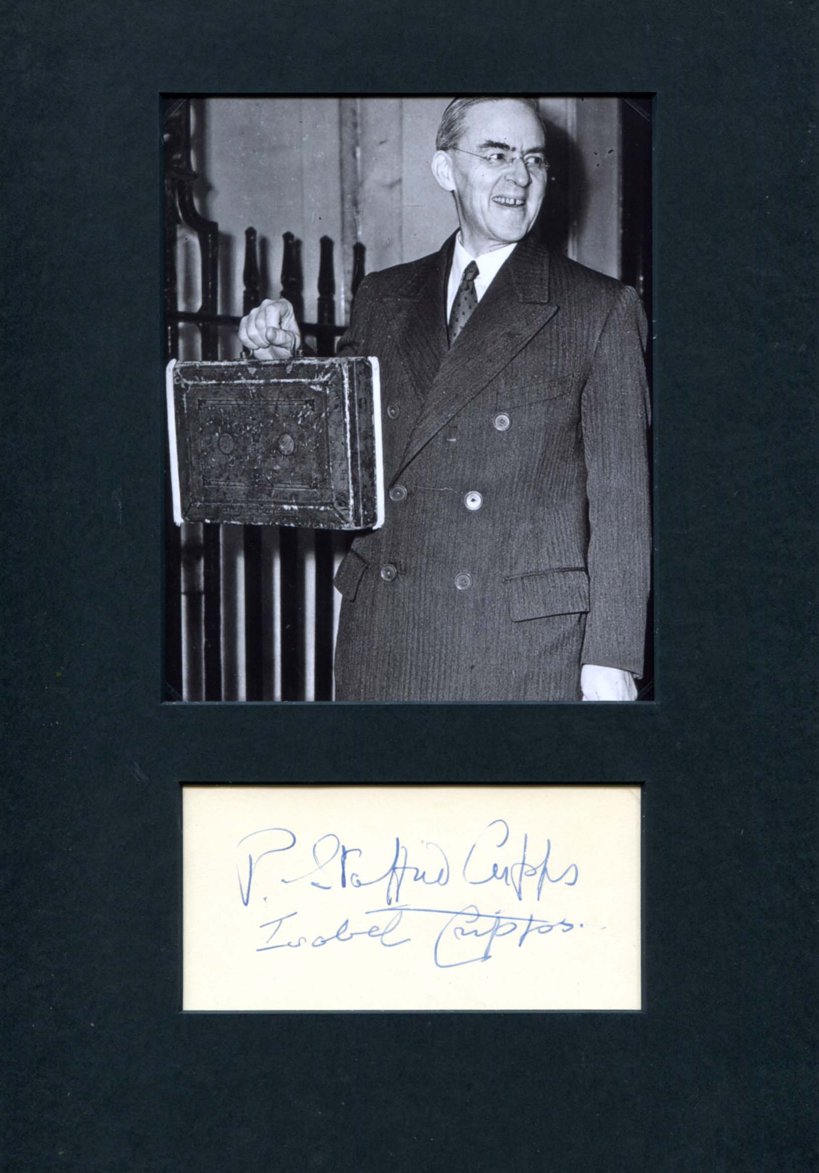 Cripps, Stafford autograph