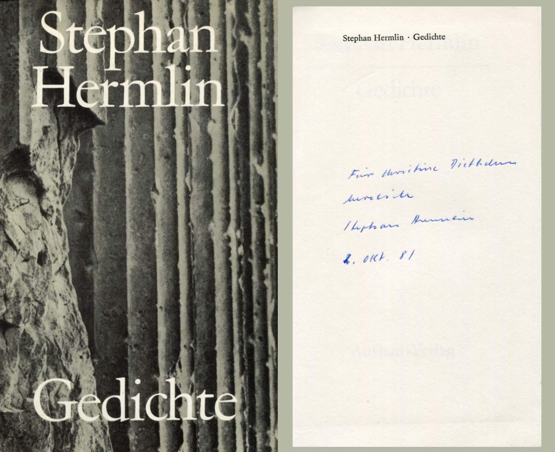 Hermlin, Stephan autograph